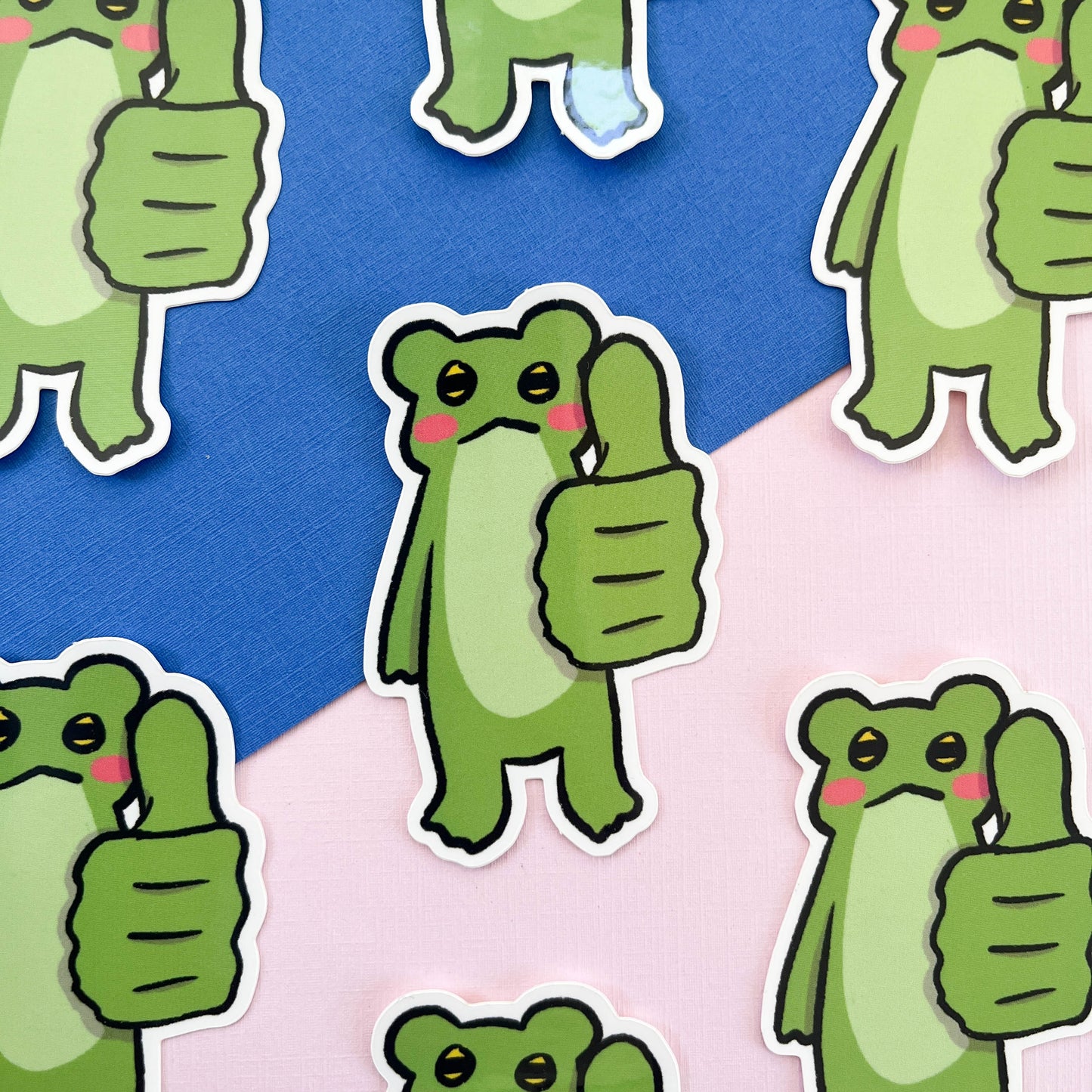 Thumbs Up Frogblob Sticker