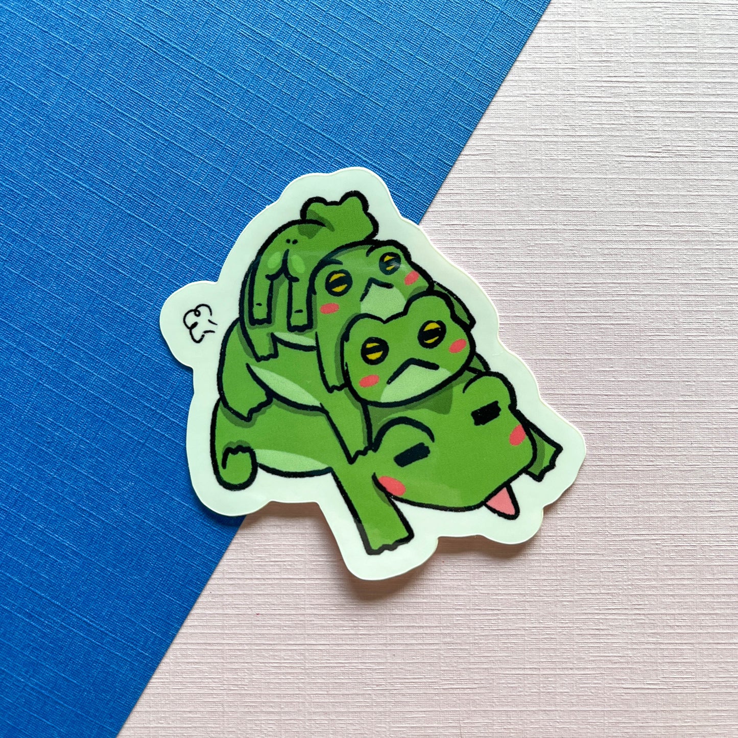 Frog Pile Sticker