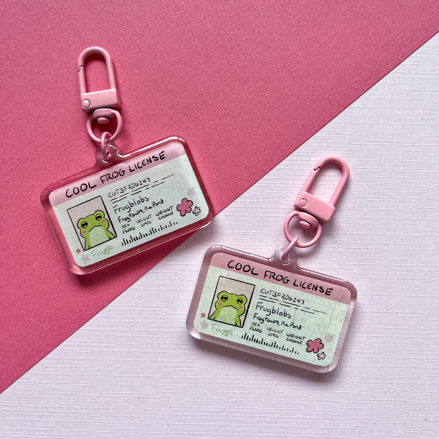 Cool Frog License Keychain