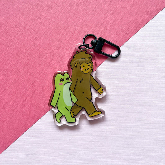 Bigfoot & Frogblob Keychain