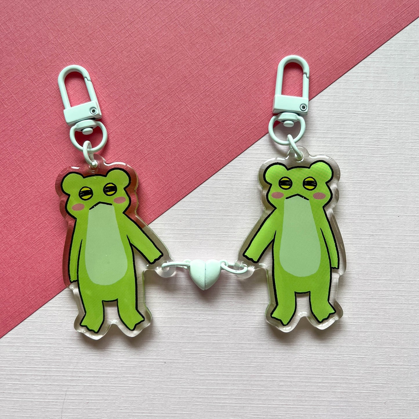 Magnetic Heart Keychains