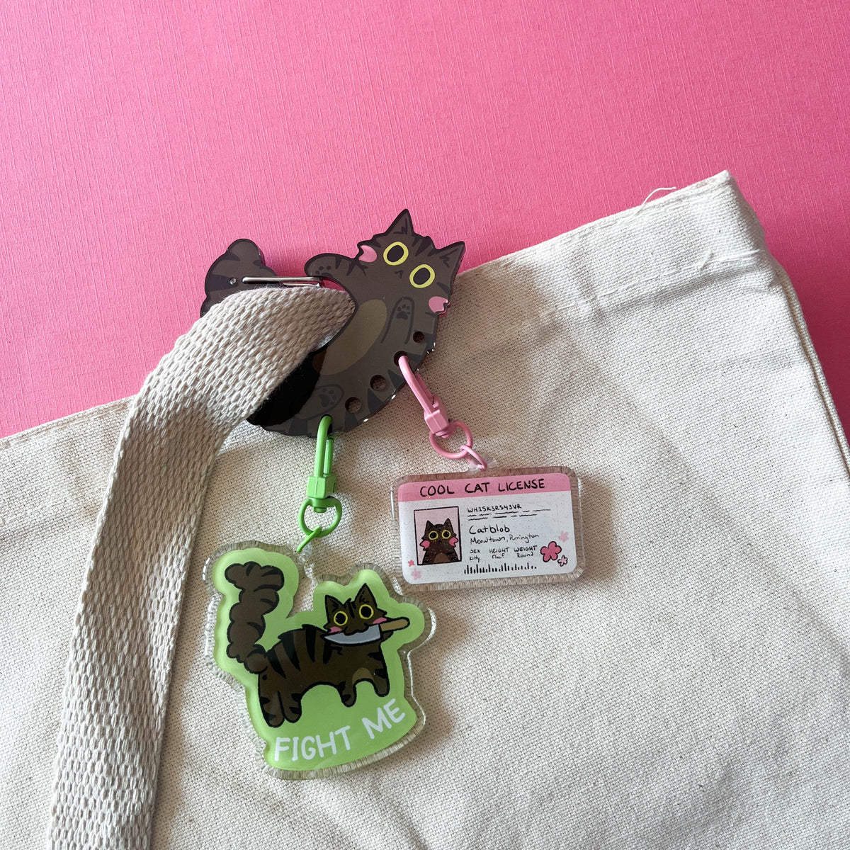 Cat Keychain Carabiner