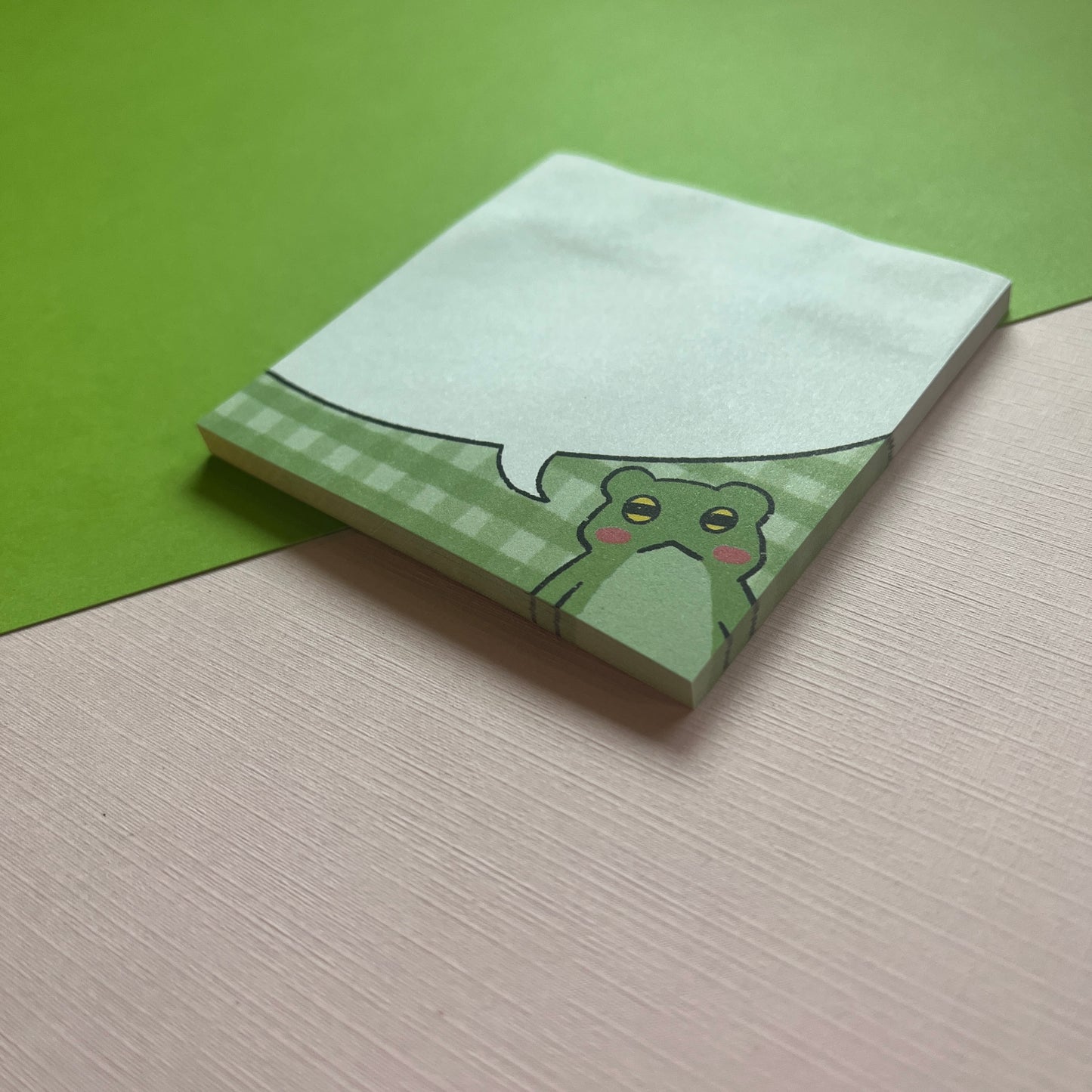 Frog Blurb Green Sticky Note