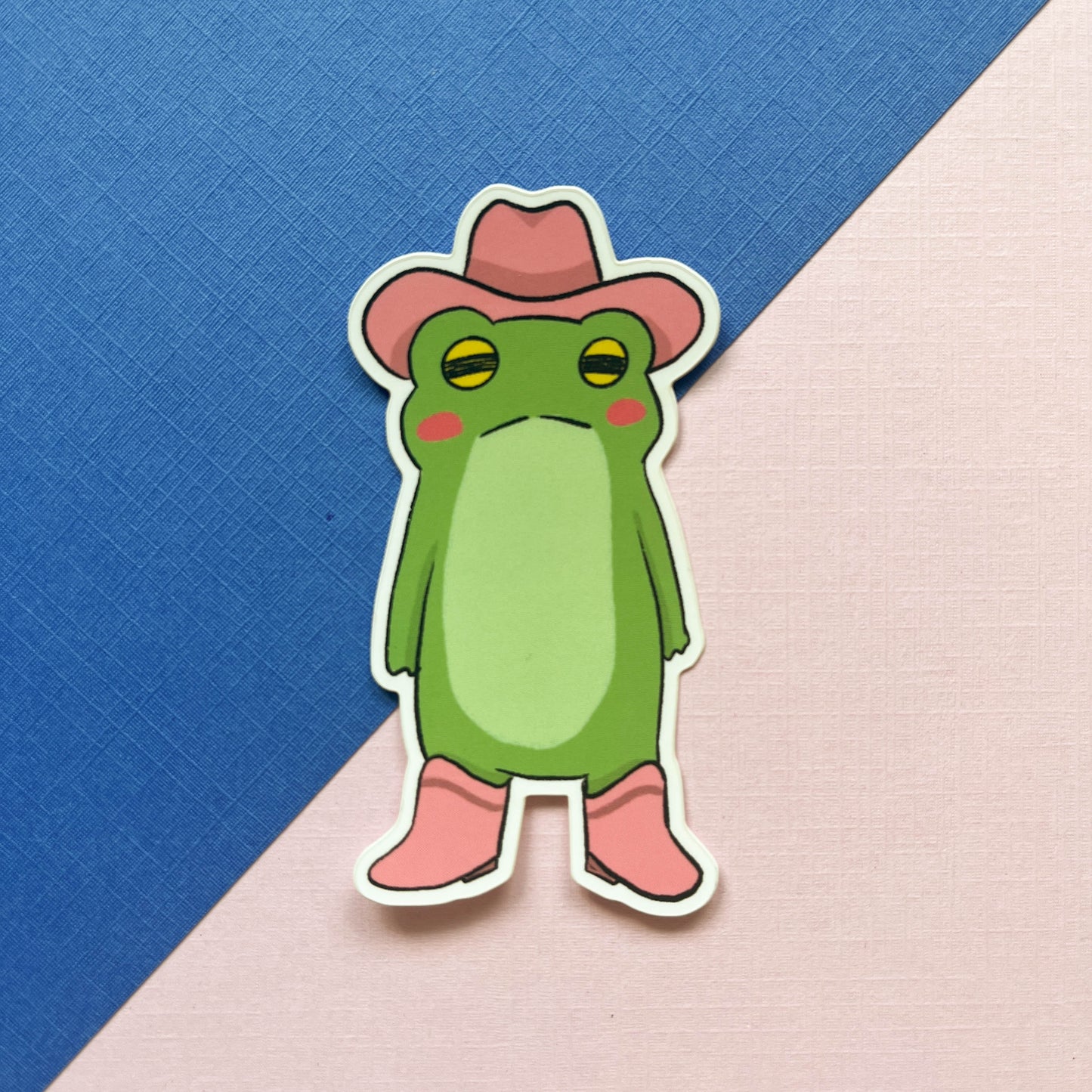 Pink Pony Frog Sticker