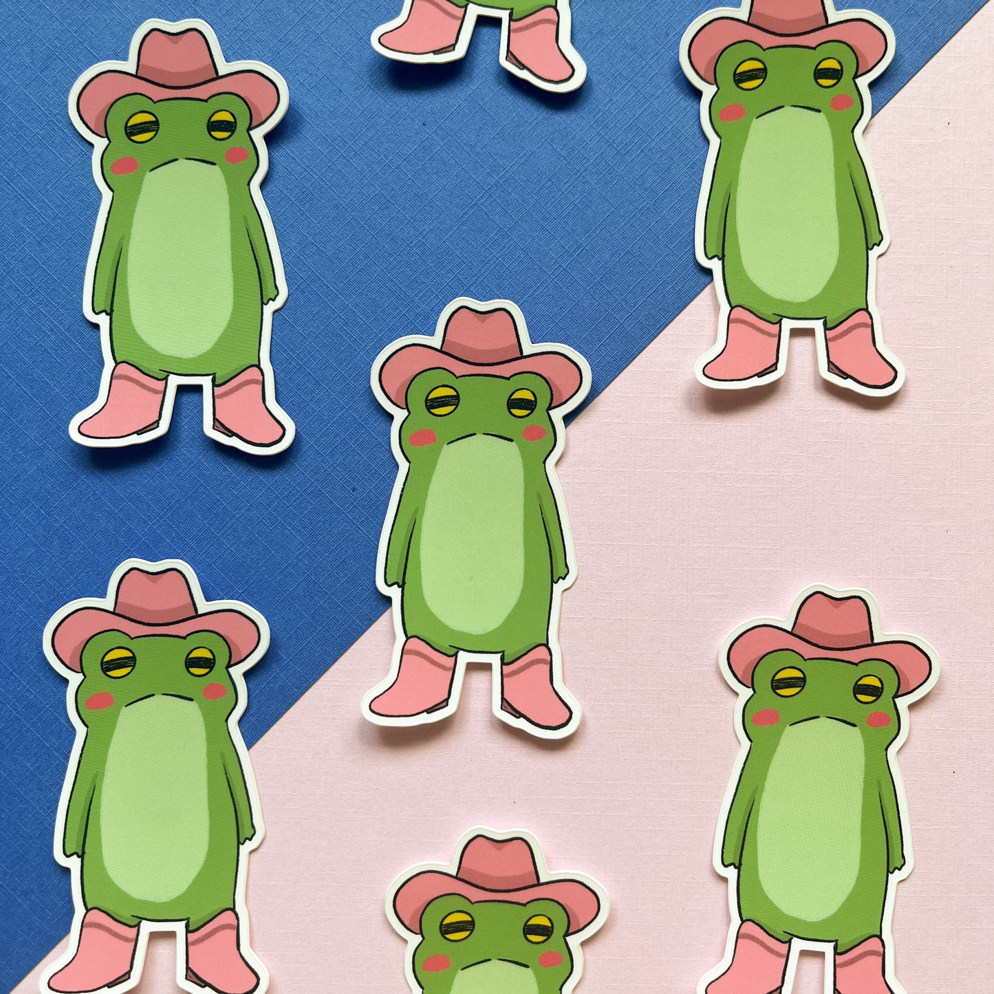 Pink Pony Frog Sticker