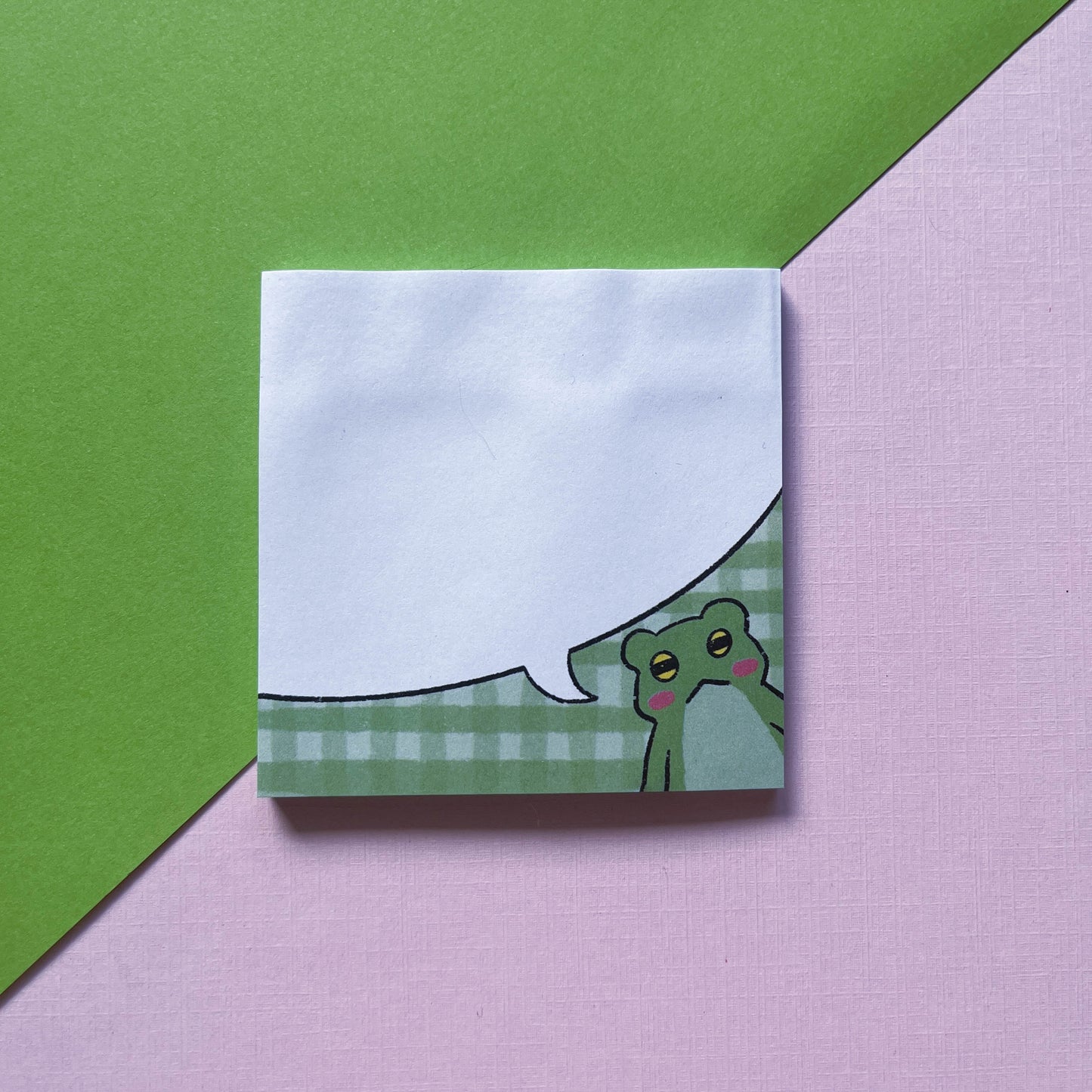 Frog Blurb Green Sticky Note