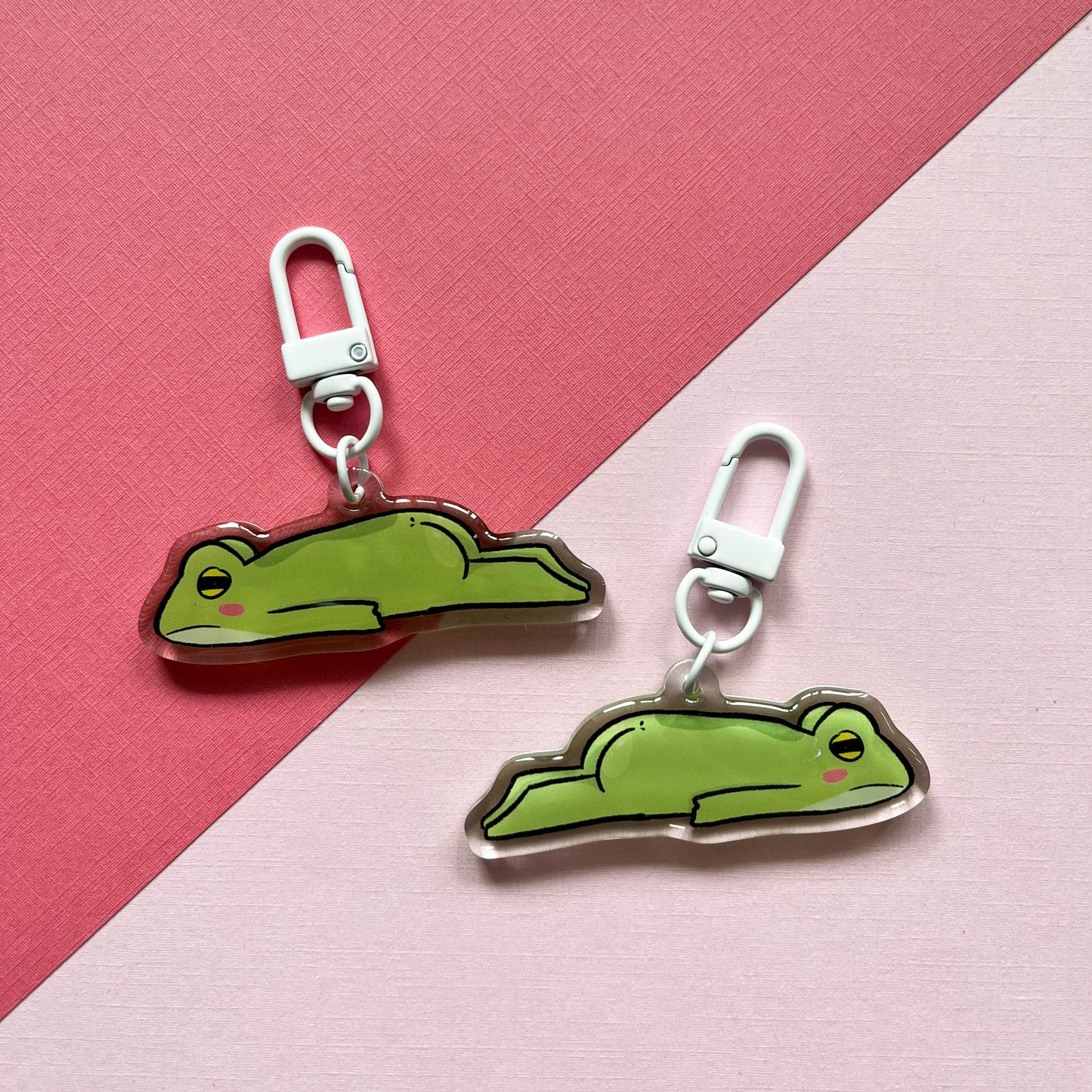 Lazy Frog Keychain