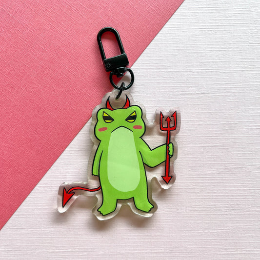 Devil Frog Keychain