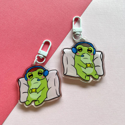 Gamer Frog Keychain