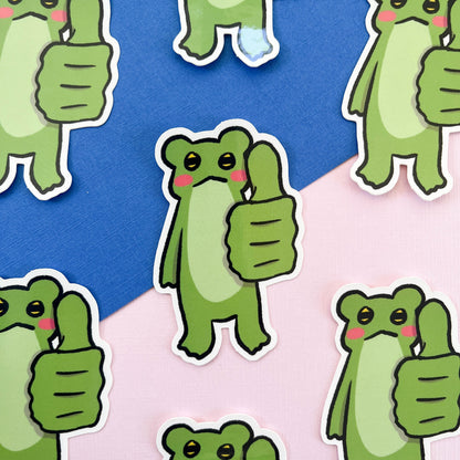 Thumbs Up Frogblob Sticker