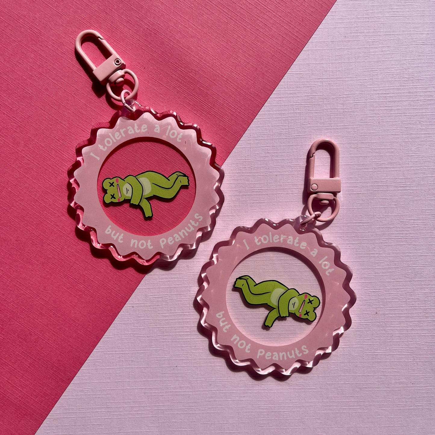 Peanut Intolerant Keychain