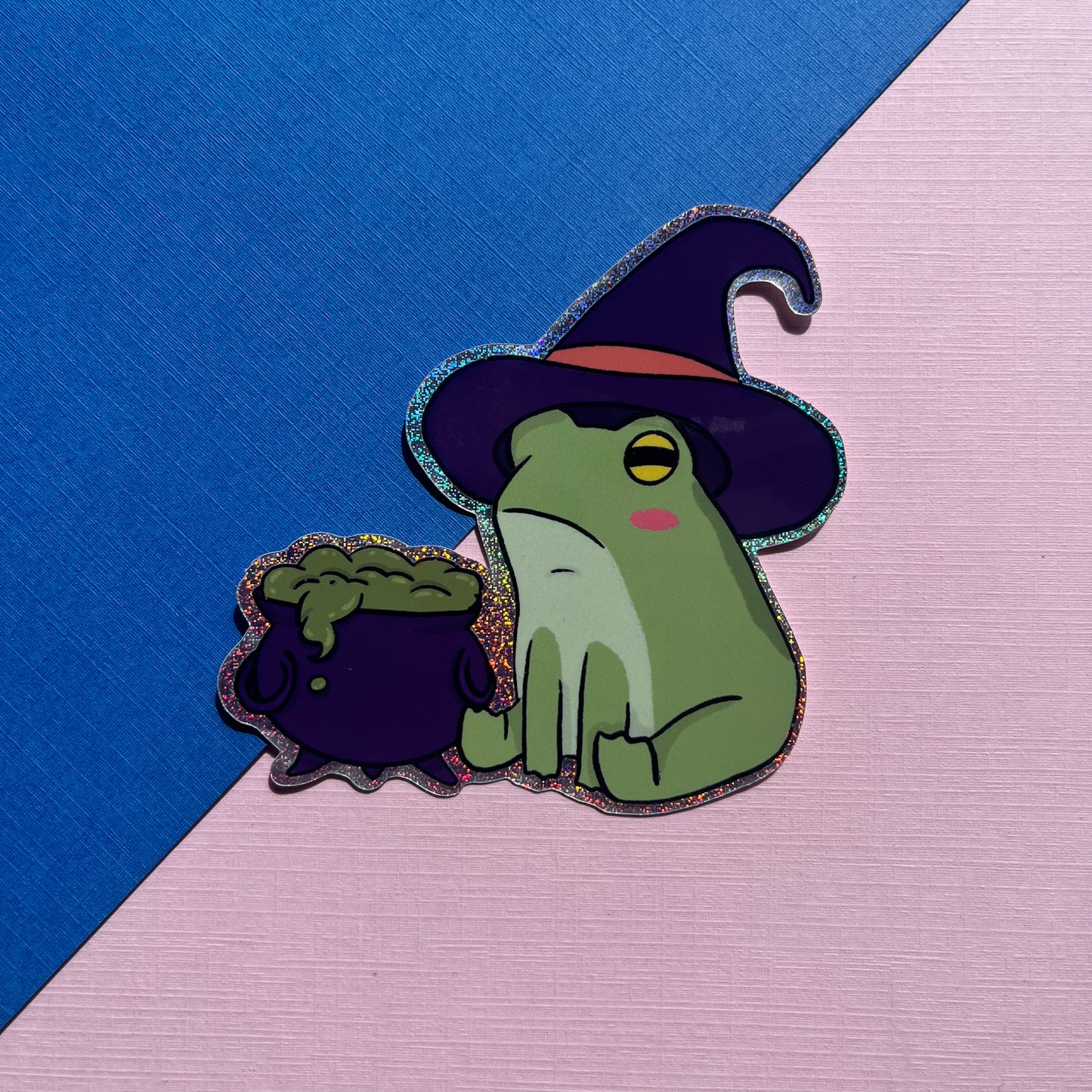 Potions Frog Sparkly Sticker