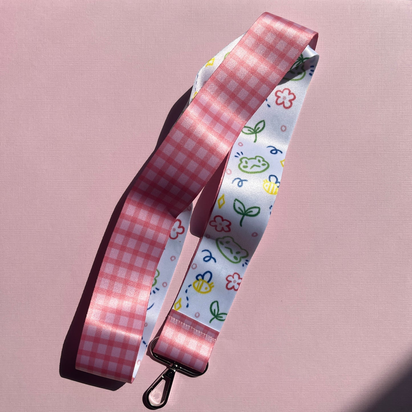 Spring Frog Doodle Lanyard