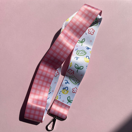 Spring Frog Doodle Lanyard