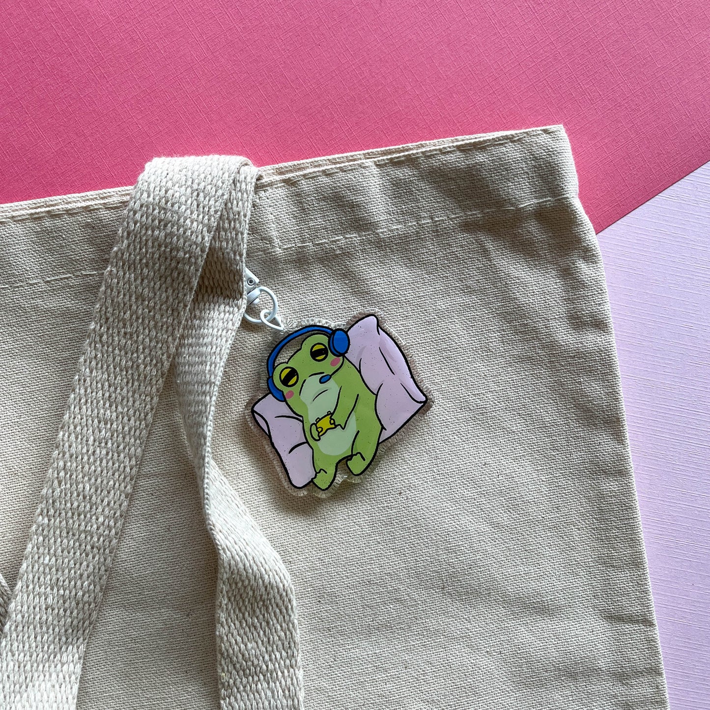 Gamer Frog Keychain