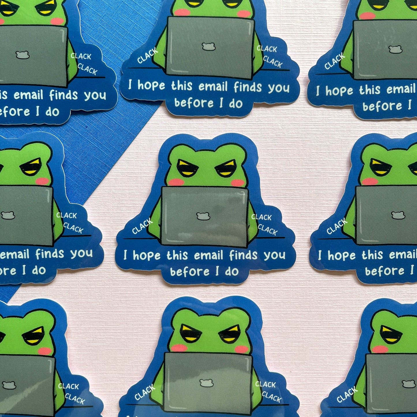 Sassy Email Frog Sticker