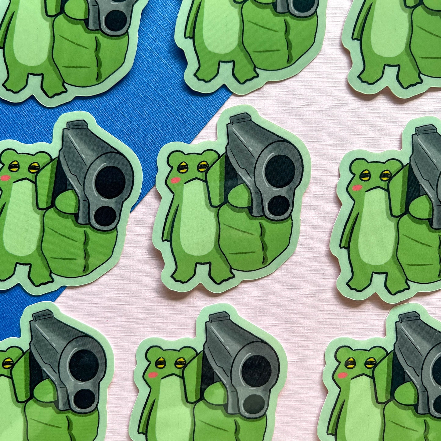 Frog Gun Sticker