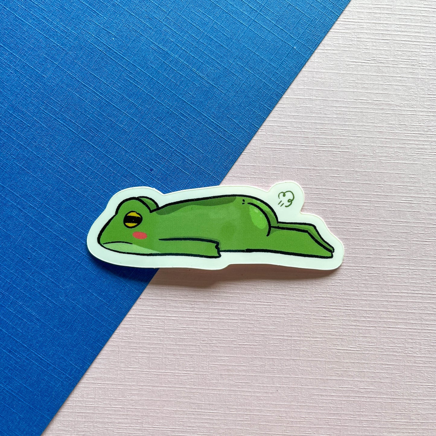 Lazy Frog Sticker