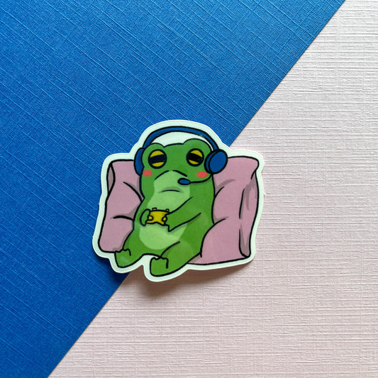 Gamer Frog Sticker