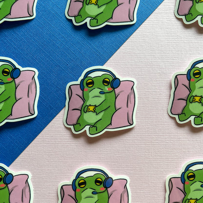 Gamer Frog Sticker