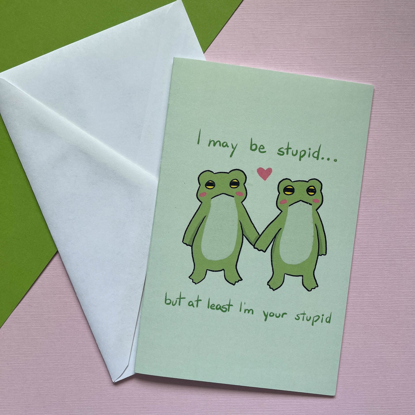 Valentine's Day Frog Greeting Card