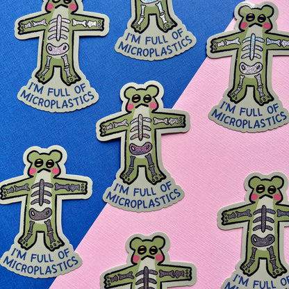 Microplastics Sticker