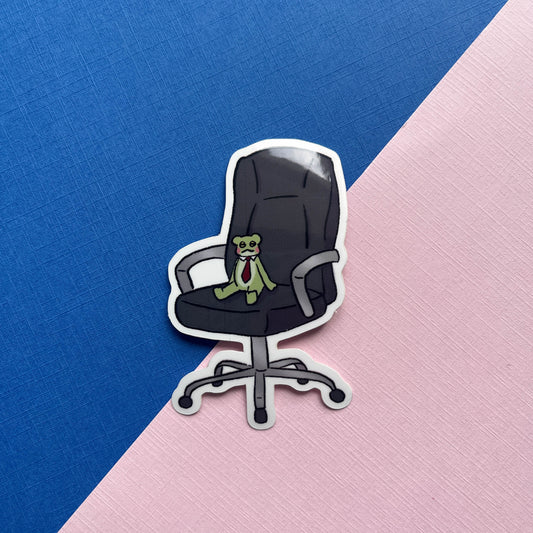 Corporate Frog Sticker