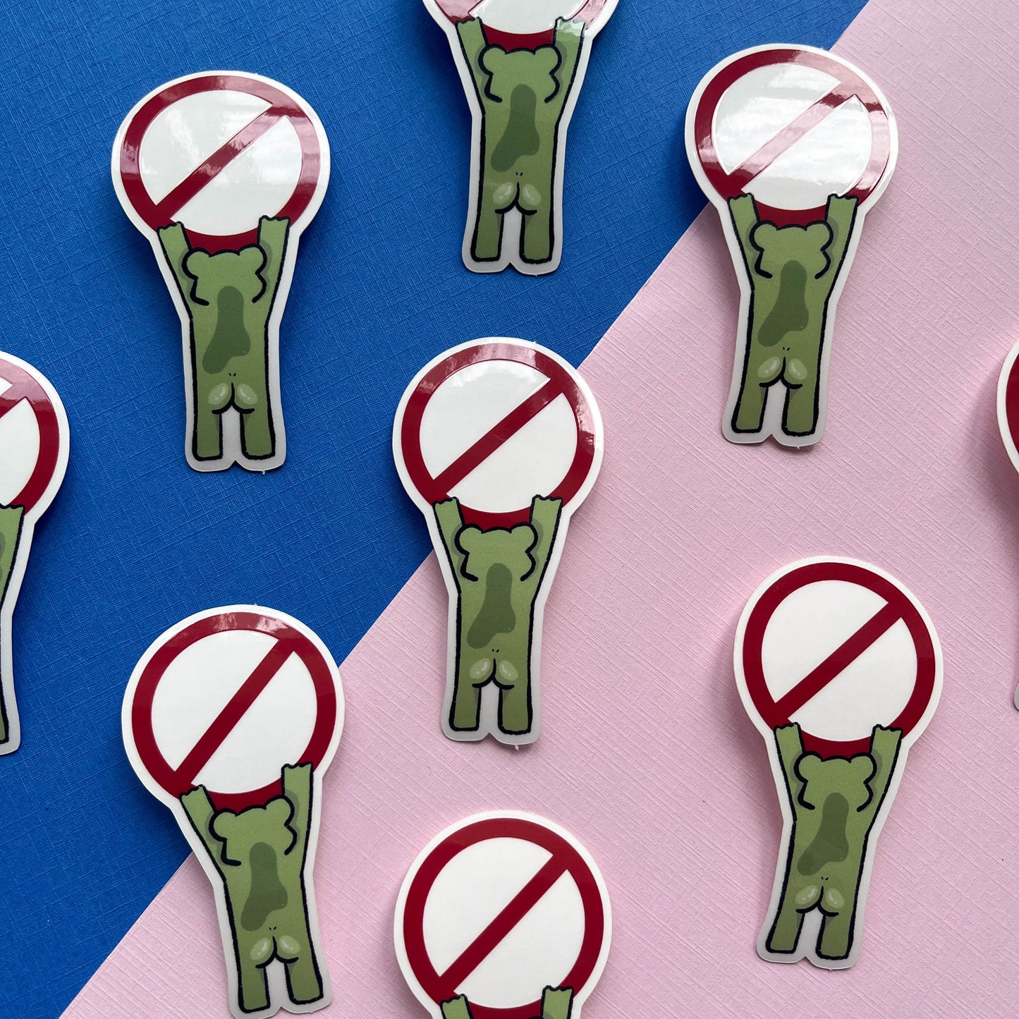 Blocked! Frog Sticker