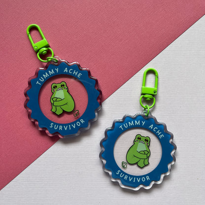 Tummy Ache Survivor Frog Keychain