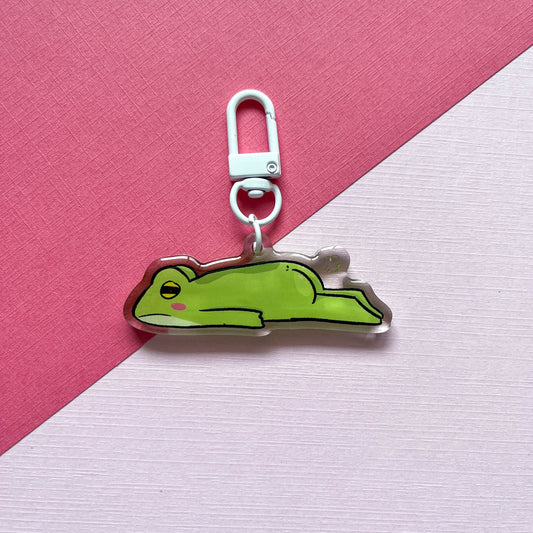 Lazy Frog Keychain