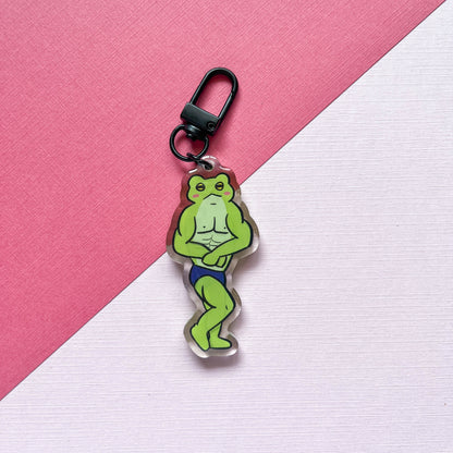 Buff Frog Keychain