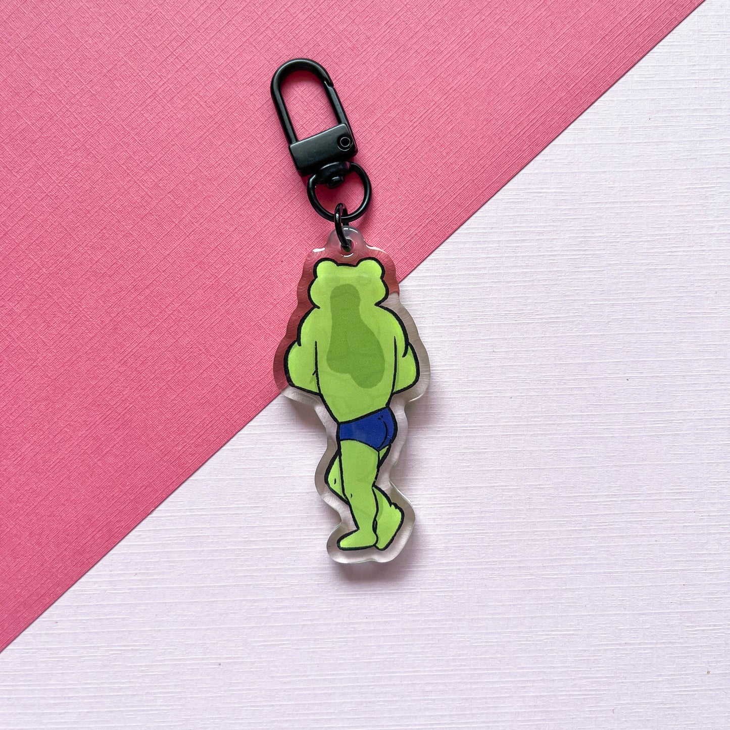 Buff Frog Keychain