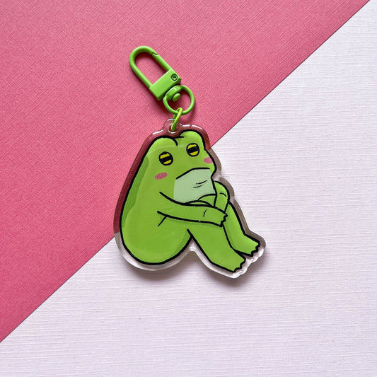 Existential Crisis Frog Keychain