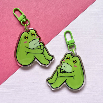 Existential Crisis Frog Keychain