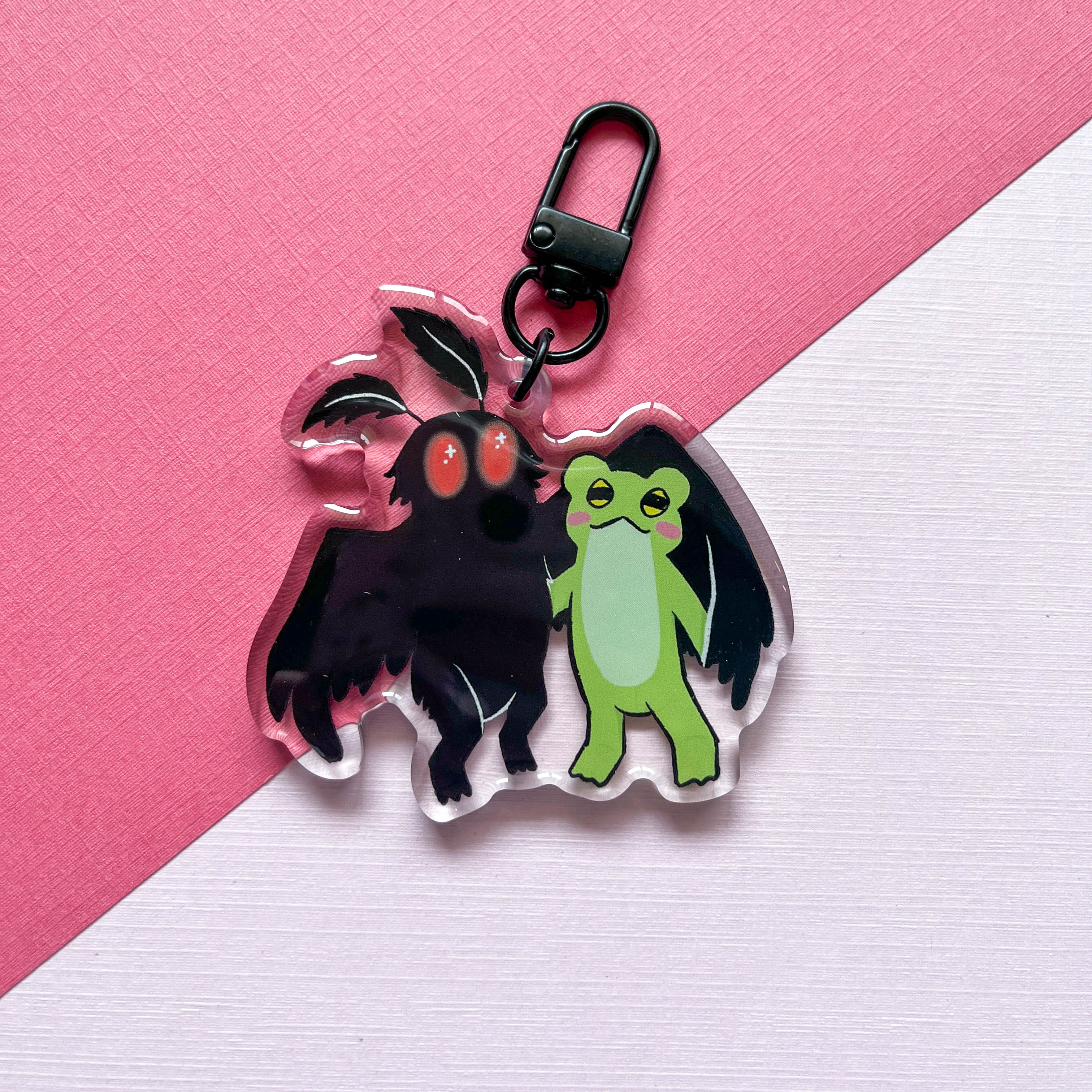 Mothman Key Chain Mothman & Frogblob Keychain – FrogBlobs