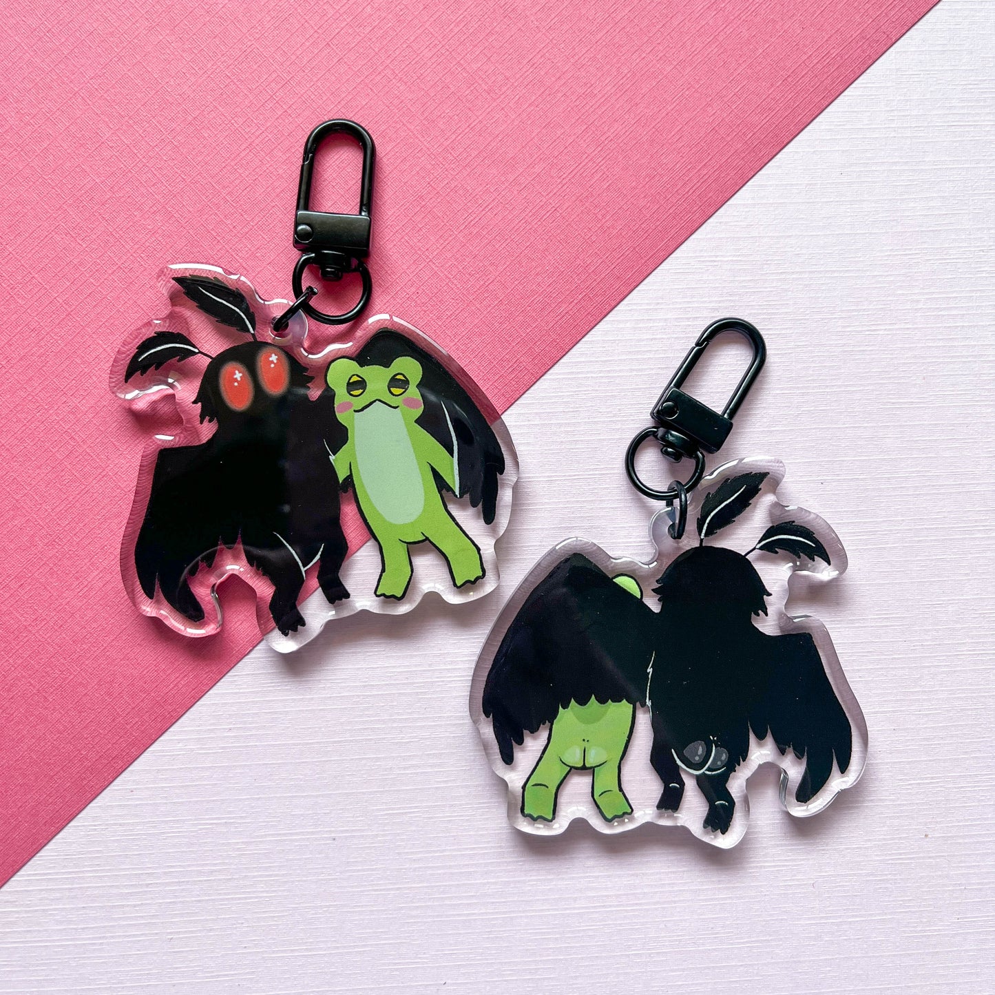 Mothman & Frogblob Keychain