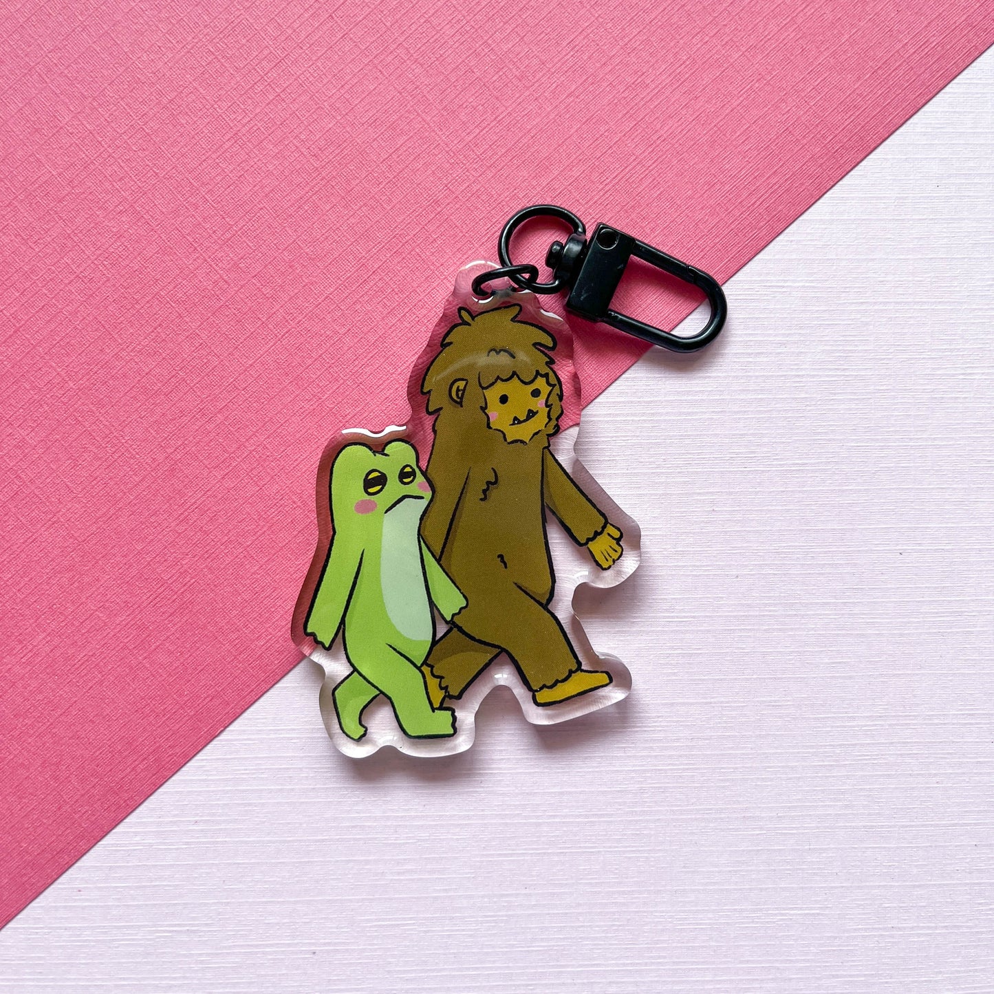 Bigfoot and Frogblob Keychain