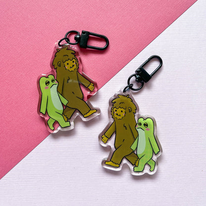 Bigfoot and Frogblob Keychain