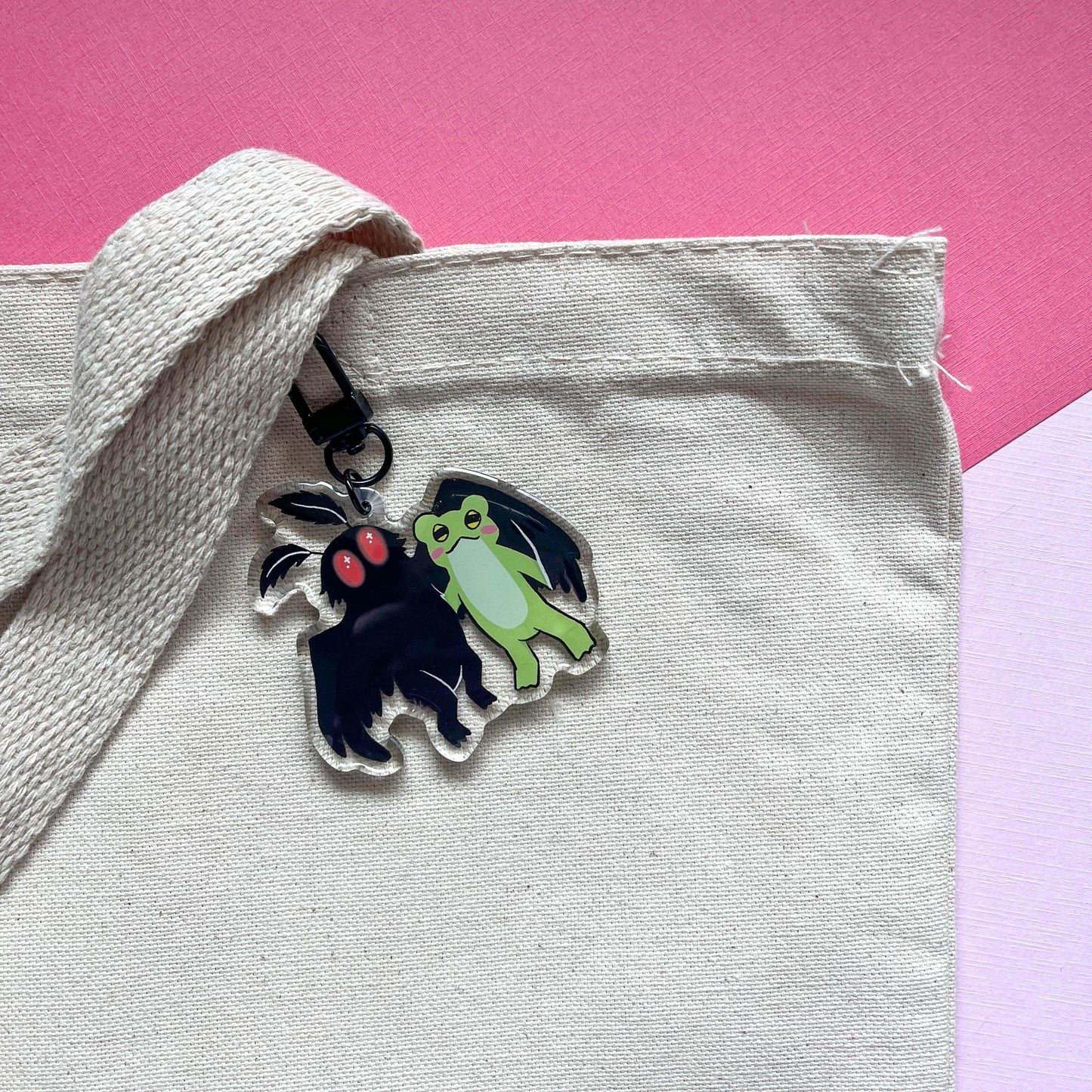 Mothman & Frogblob Keychain