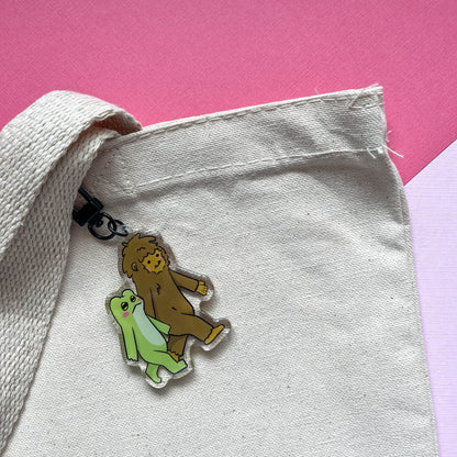 Bigfoot and Frogblob Keychain