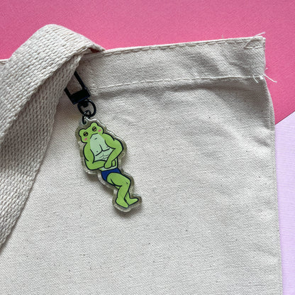 Buff Frog Keychain