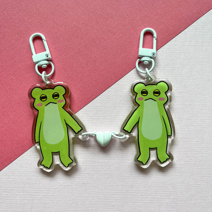 Magnetic Heart Keychains