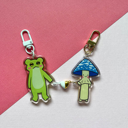 Magnetic Heart Keychains