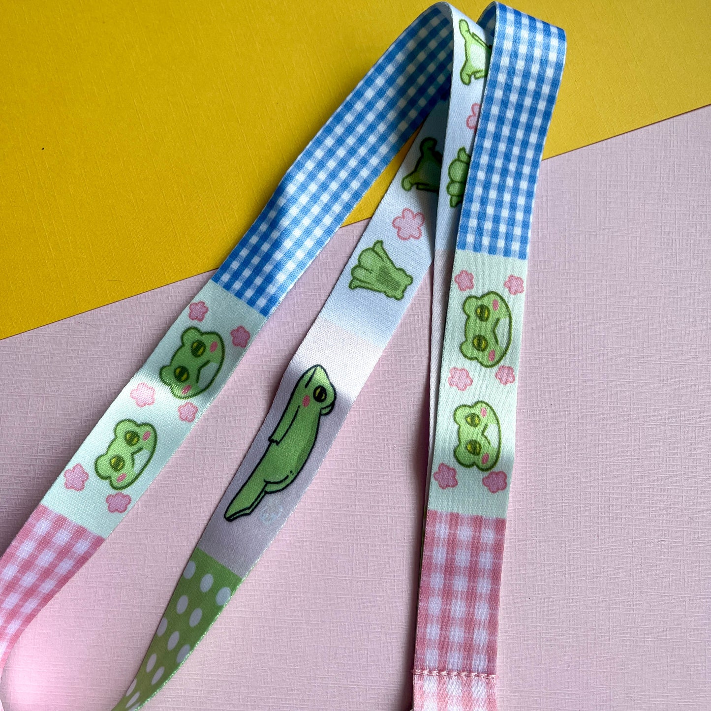 Frog Patchwork Lanyard