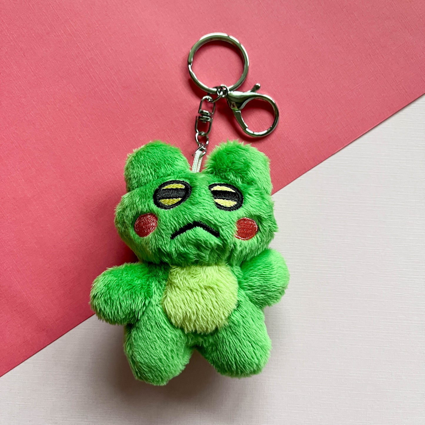 Plush Frog Keychain