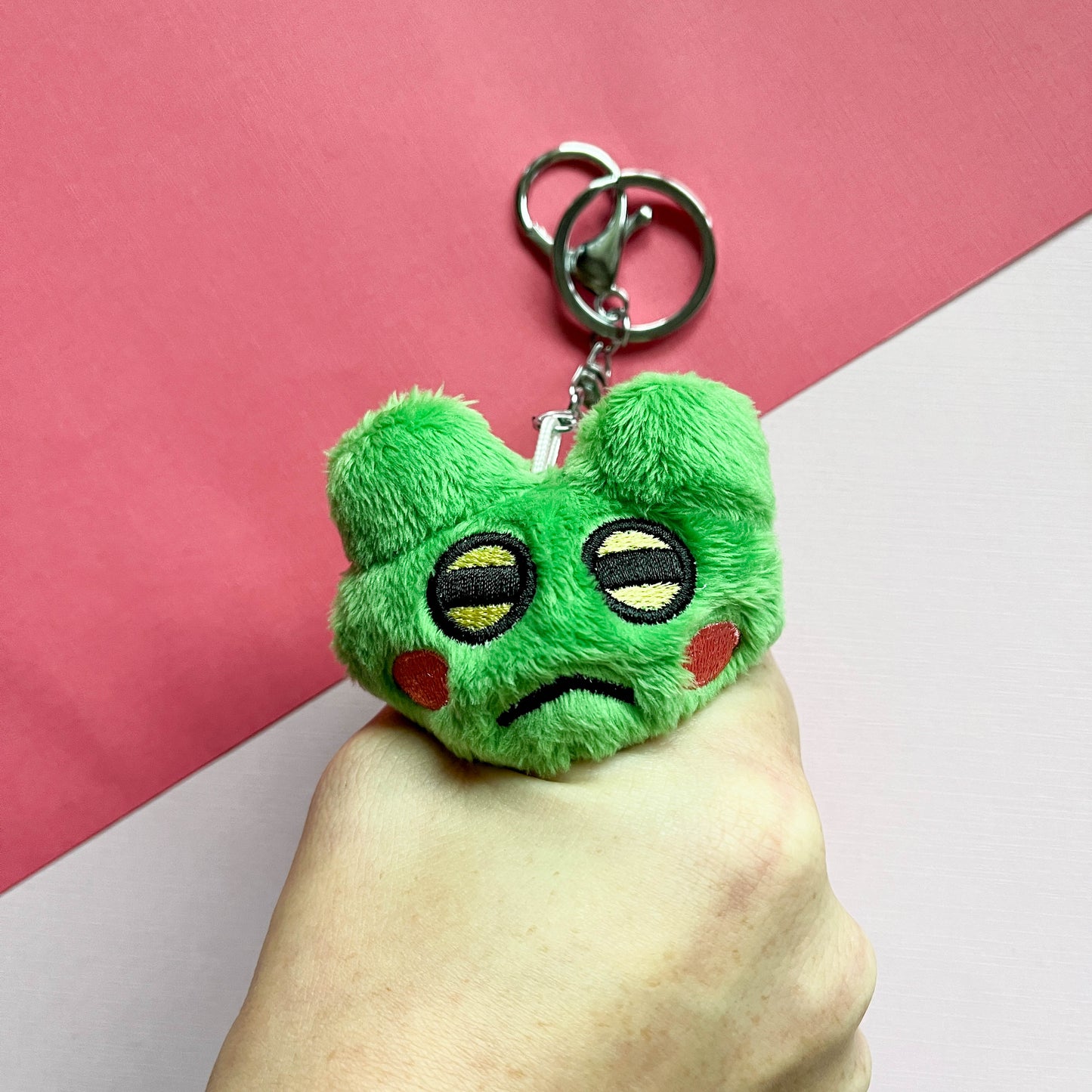 Plush Frog Keychain