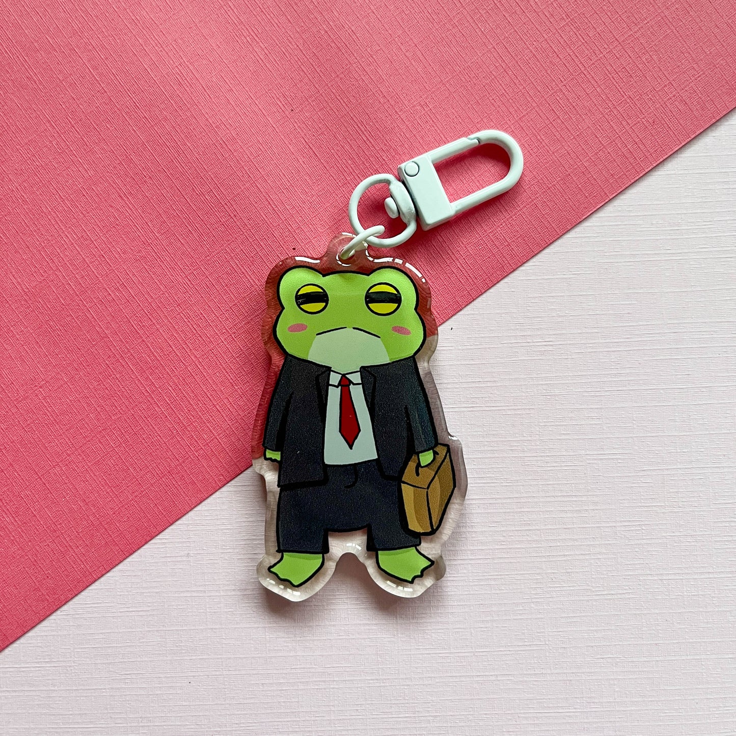 Business Frog Keychain