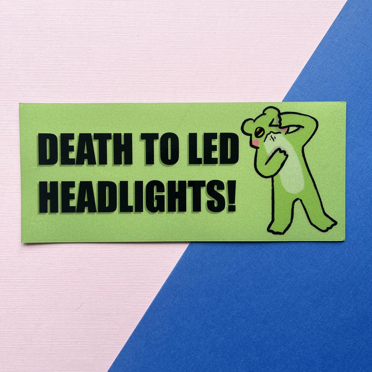 Death to LED Headlights Car Magnet