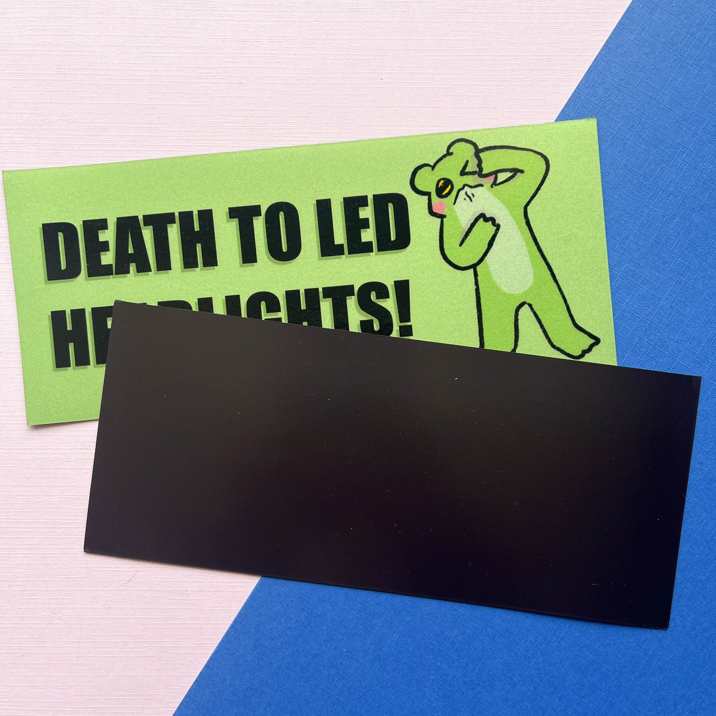 Death to LED Headlights Car Magnet