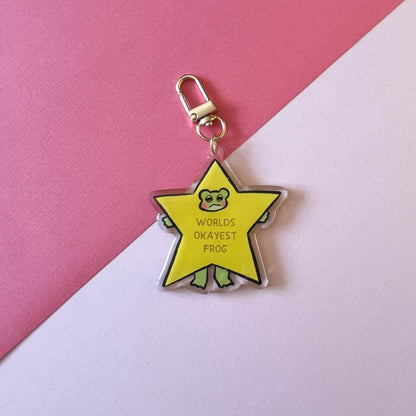 Worlds Okayest Frog Keychain
